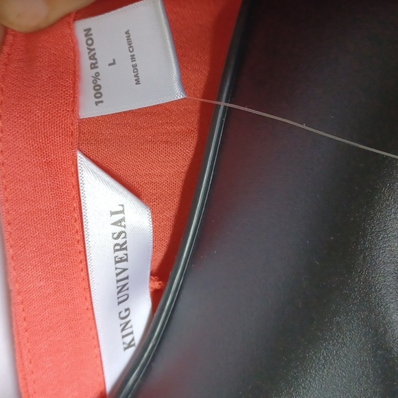 King Universal Flowy dress in coral color, convertible length - Picture 6 of 6